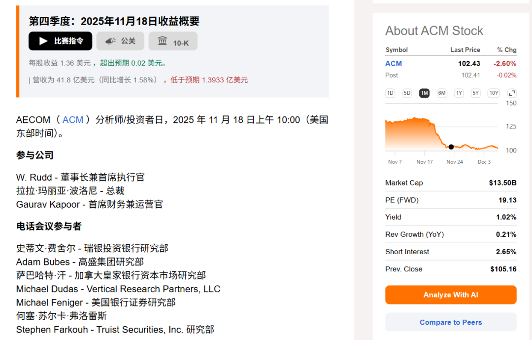 AECOM董事长CEO：3.9亿美元收购案背后，担心AI创新企业把我们挤出市场