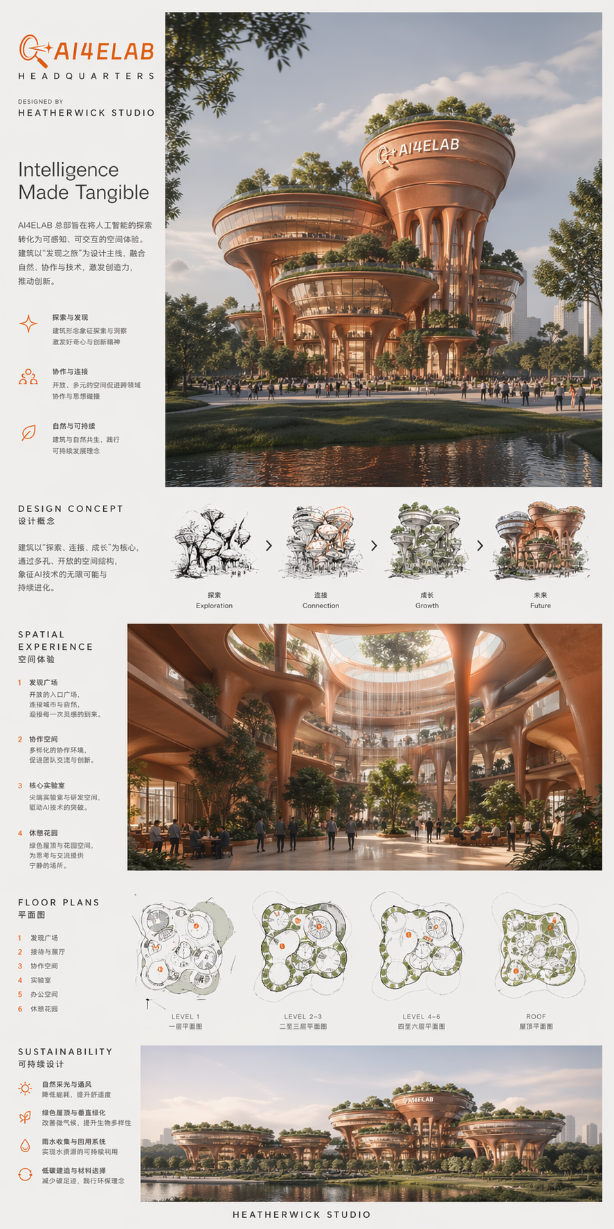 AI4ELAB总部大楼设计图（AI娱乐版）